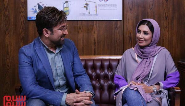 عکس نیوشا ضیغمی با مجید صالحی