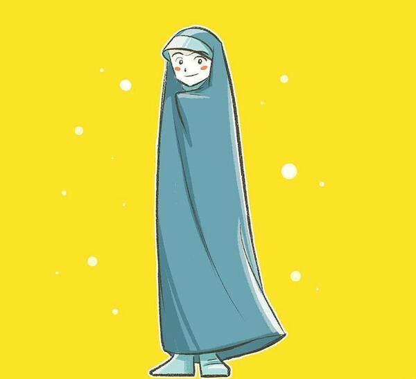 عکس دختر چادری کارتونی