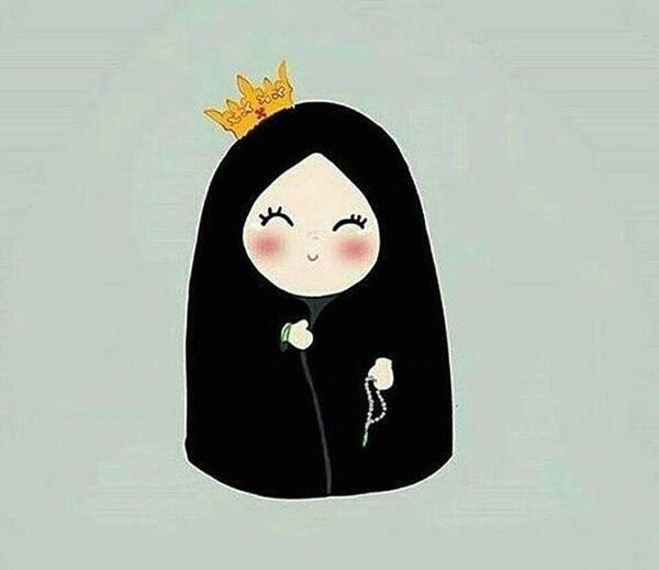 عکس دختر چادری کارتونی