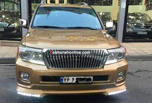 عکس ماشین شاسی بلند طلایی