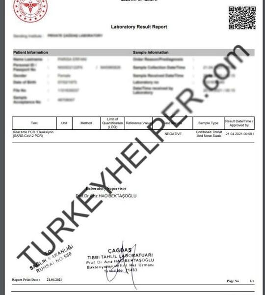 عکس آزمایش کرونای مثبت