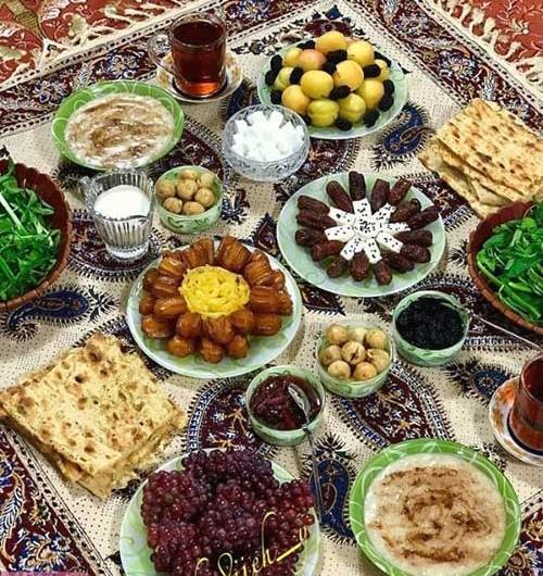 عکس تصاویر سفره افطار ساده