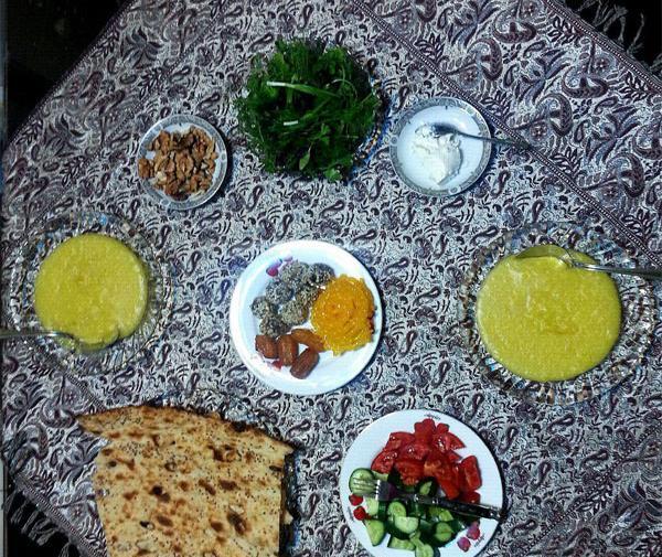 عکس تصاویر سفره افطار ساده