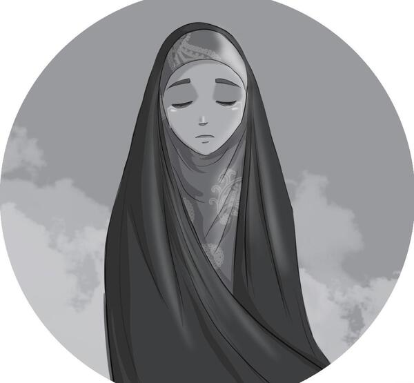 عکس دختر چادری سیاه