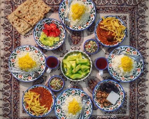 عکس سفره ماه رمضان ساده
