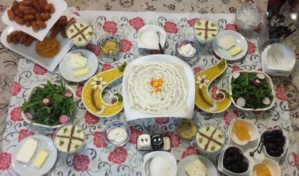 عکس سفره ماه رمضان ساده