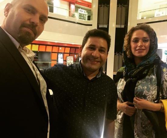 عکس نگین معتضدی با همسرش