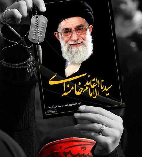 عکس دختر چادری با رهبر
