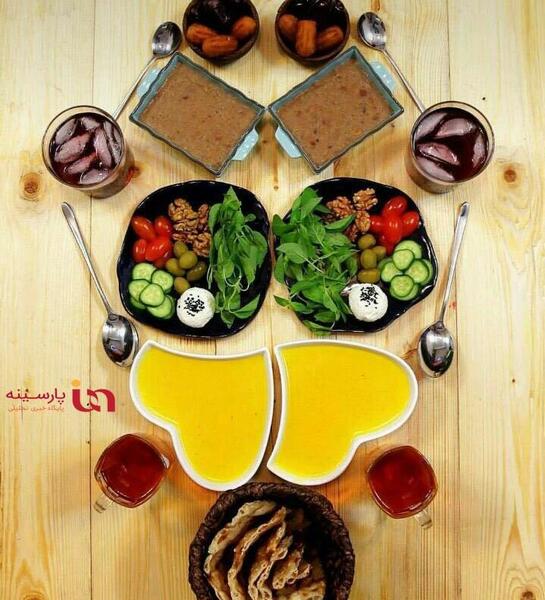 عکس سفره افطار زیبا