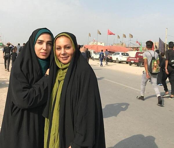 عکس نیوشا ضیغمی در کربلا