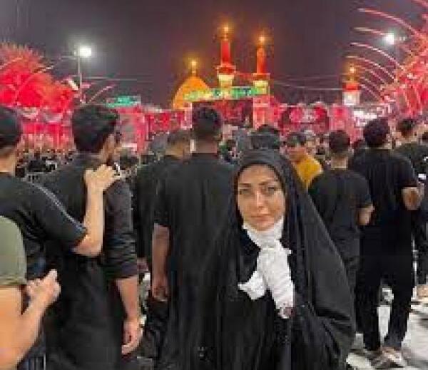 عکس نیوشا ضیغمی در کربلا