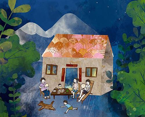 عکس سیزده بدر نقاشی