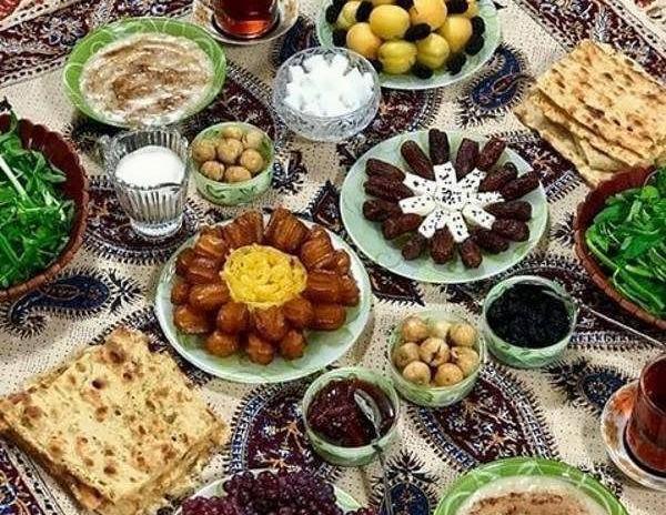عکس سفره افطاری شیک