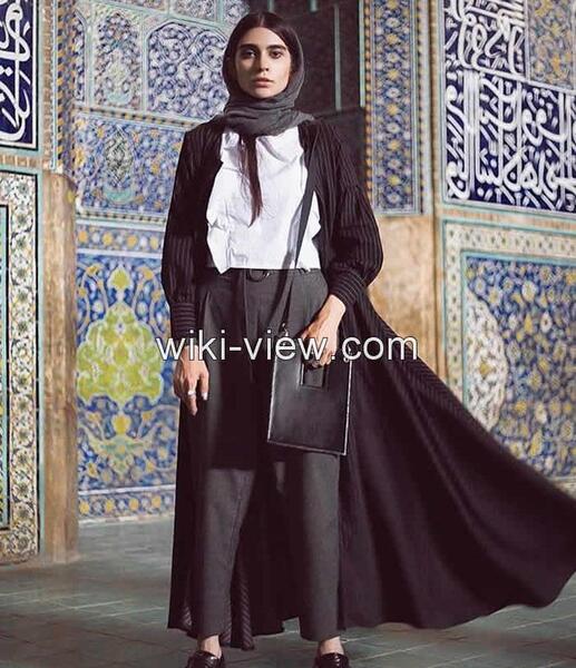 عکس مانتو سارافونی جلو باز