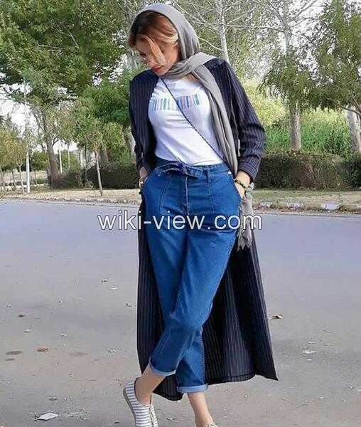 عکس مانتو سارافونی جلو باز