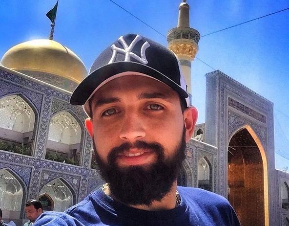 عکس نیوشا ضیغمی در مشهد مقدس