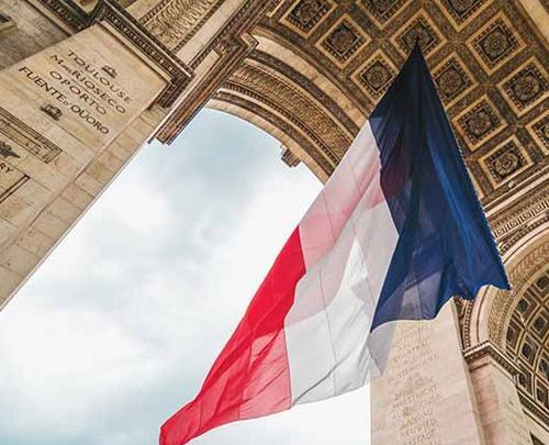 عکس پرچم فرانسه با کیفیت بالا