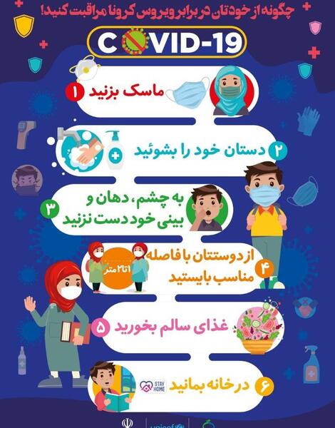 عکس پیشگیری کرونا