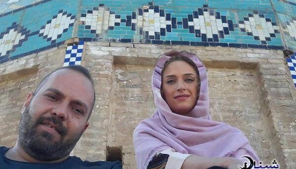 عکس نگین معتضدی با مادرش