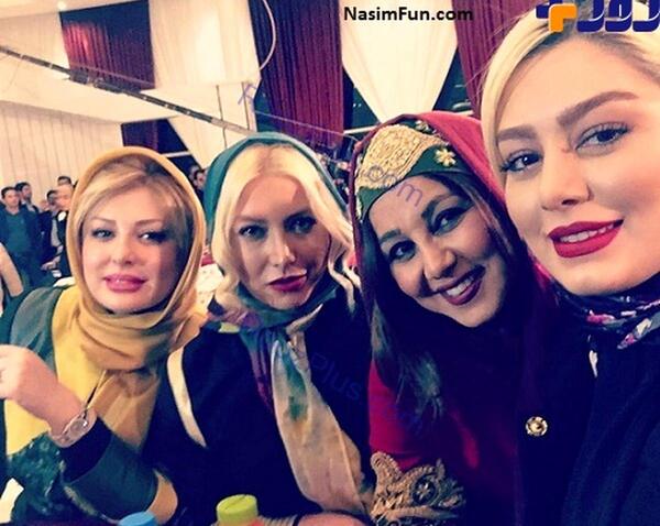 عکس نیوشا ضیغمی در کنار سحر قریشی