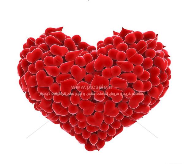 عکس قلب قرمز عاشقانه