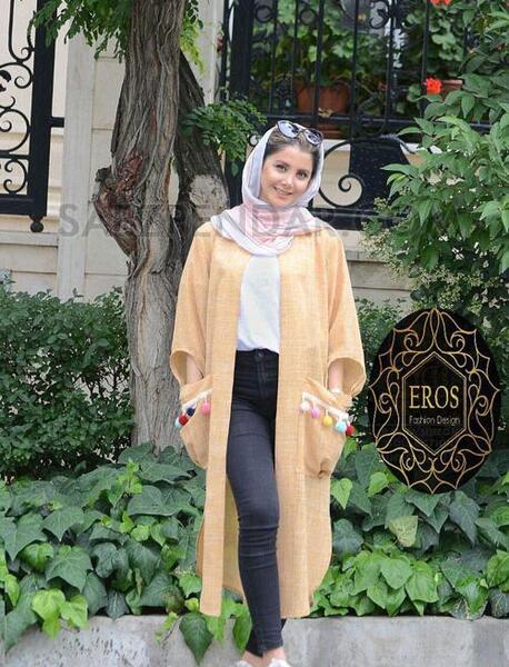 عکس مانتوی شیک جلو باز
