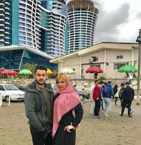 عکس نگین عابدزاده و پسرش