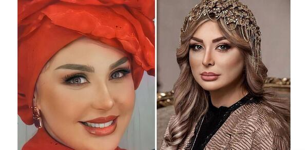 عکس نیوشا ضیغمی با آرایش غلیظ