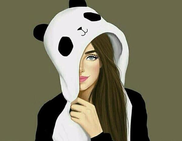 عکس کیوت صورتی بنفش