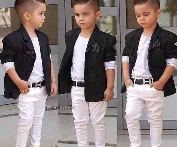 ژست عکس پسر بچه اسپرت