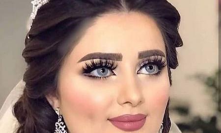عکس عروس صورت آرایش