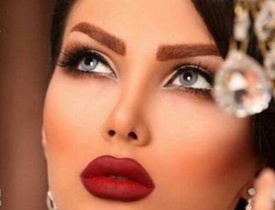 عکس عروس صورت آرایش