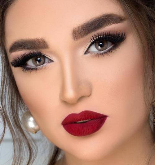عکس عروس صورت آرایش