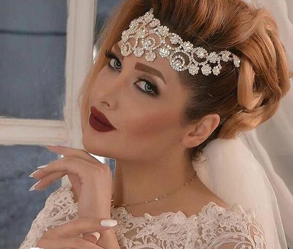 عکس عروس صورت آرایش