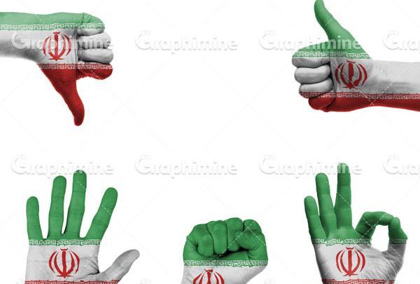عکس پرچم روی صورت