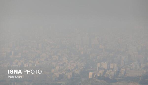 عکس هوای آلوده تهران