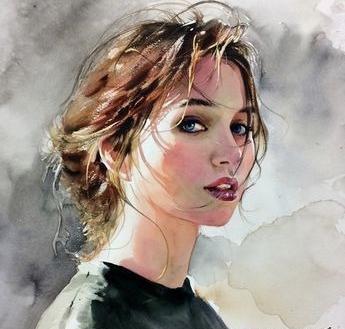 عکس دخترانه آبرنگی