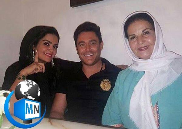 عکس رضا گلزار با همسرش