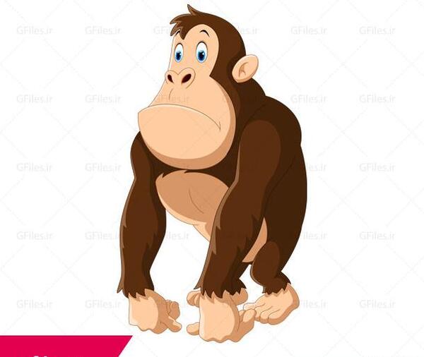عکس شامپانزه کارتونی