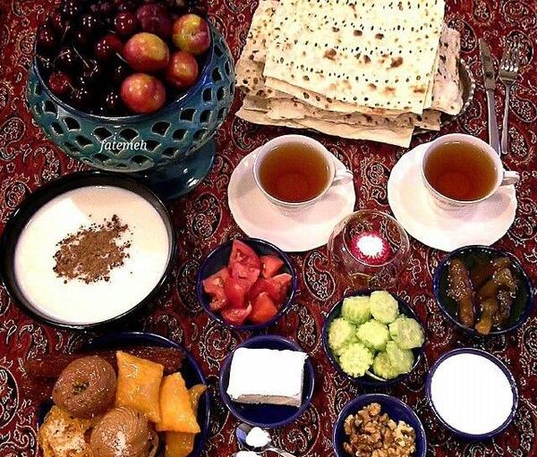 عکس چیدمان سفره ماه رمضان
