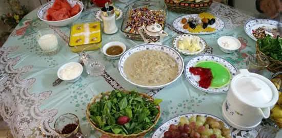 عکس چیدمان سفره ماه رمضان