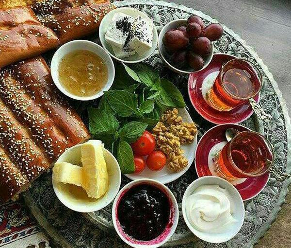 عکس زیباترین سفره افطاری