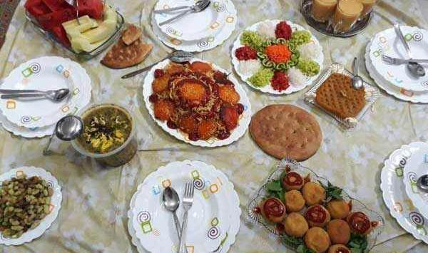 عکس زیباترین سفره افطاری