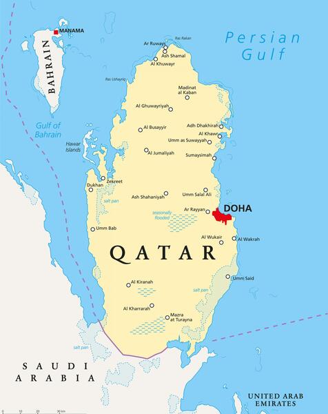عکس نقشه قطر