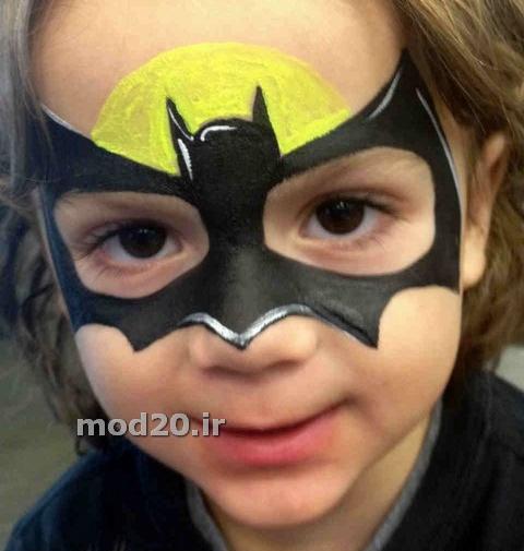عکس نقاشی روی صورت پسر بچه ها