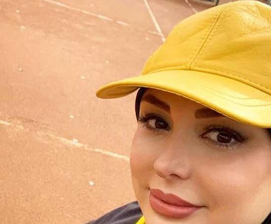 عکس نیوشا ضیغمی با کلاه