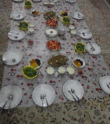 عکس سفره افطار نی نی سایت