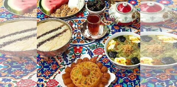 عکس سفره افطار ساده