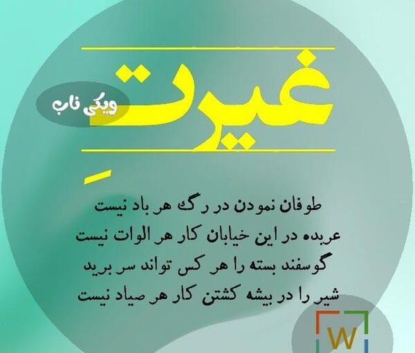 عکس نوشته اقای غیرتی