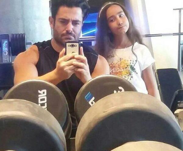 عکس گلزار در باشگاه بدنسازی